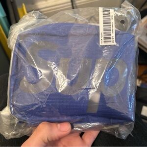 Supreme Blue Logo Pouch